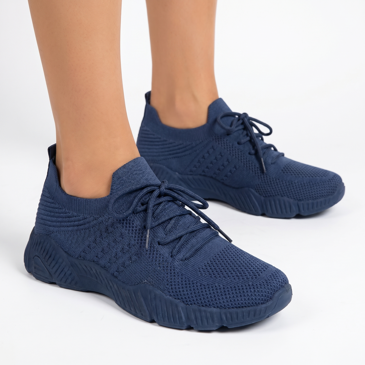 Women's Orthopaedic Knit Sock Sneakers Lace-Up Lightweight Breathable Shoes