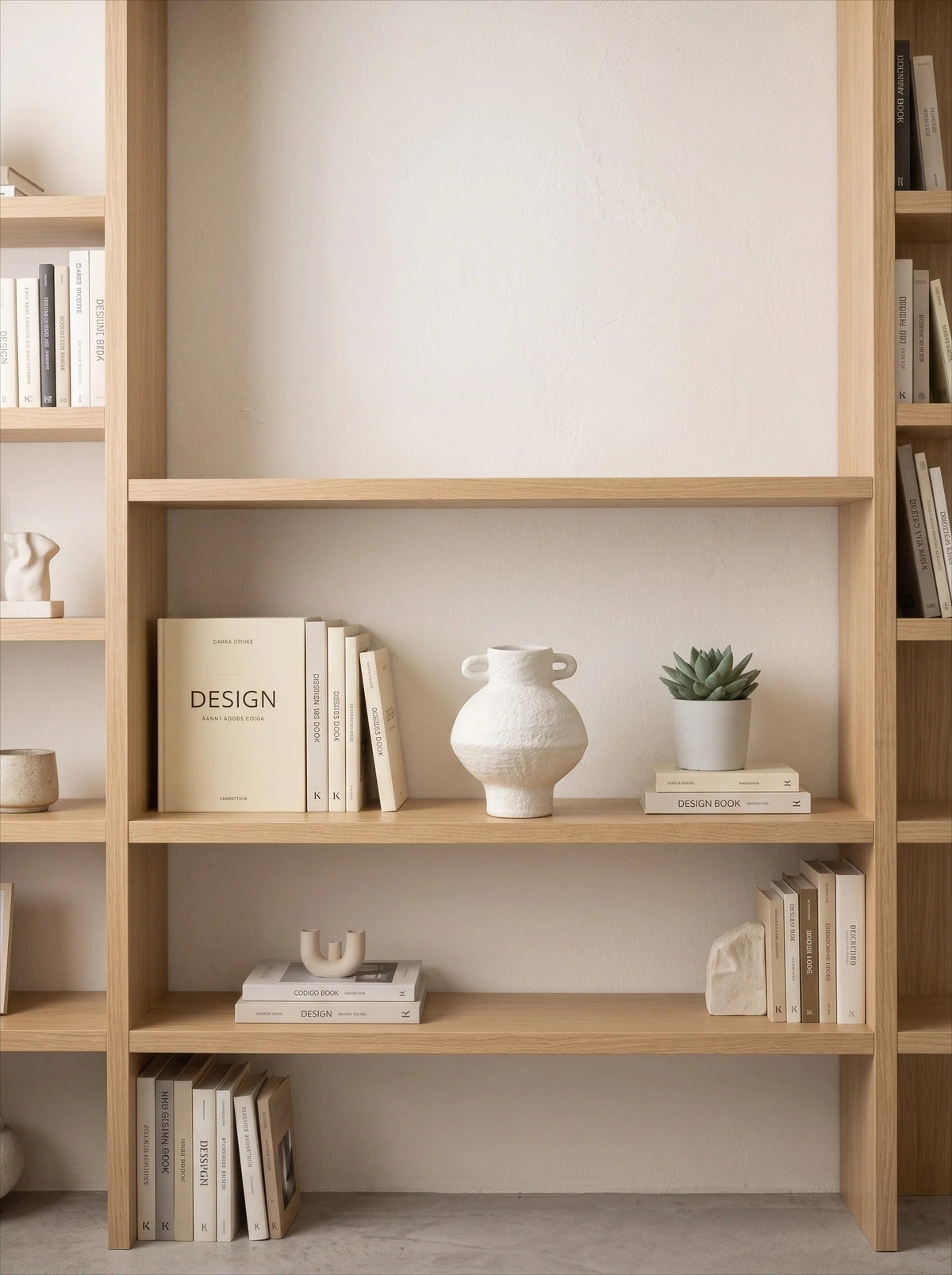 Speckled urn vase in a room
