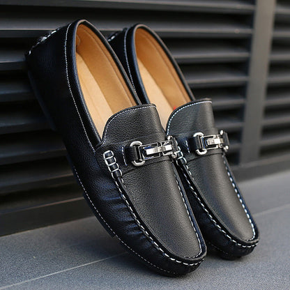 Men's Slip-On Leather Loafer Autumn Shoes
