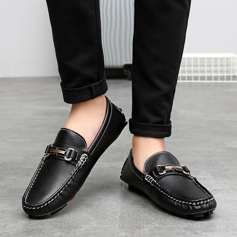 Men's Slip-On Leather Loafer Autumn Shoes