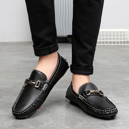 Men's Slip-On Leather Loafer Autumn Shoes