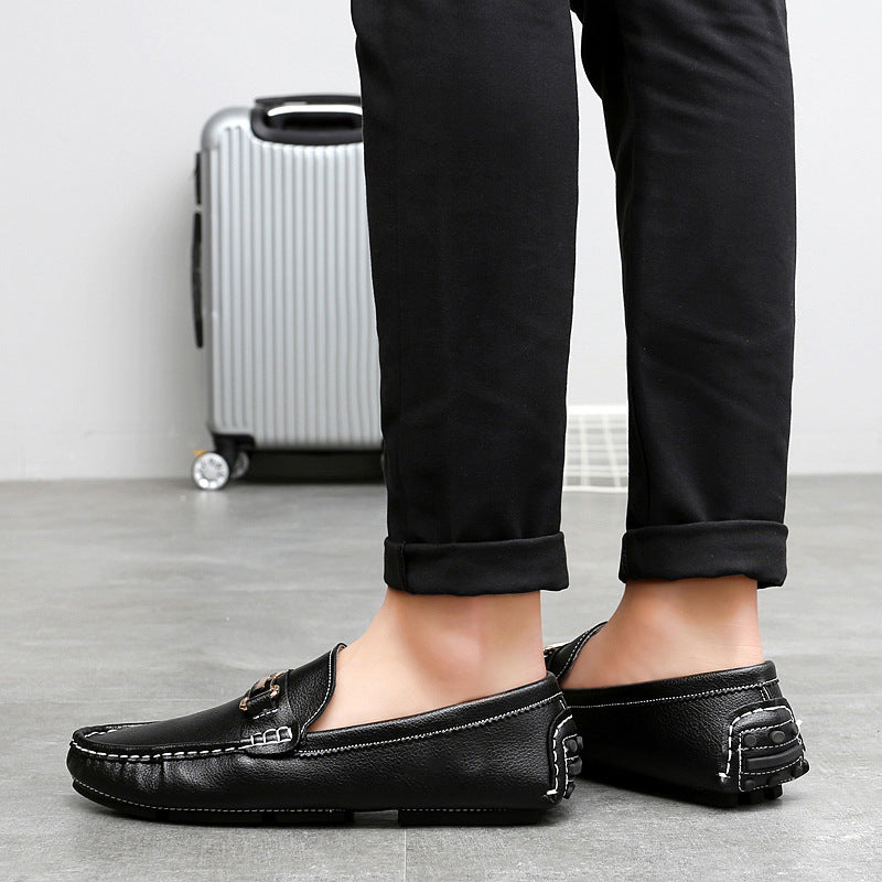 Men's Slip-On Leather Loafer Autumn Shoes