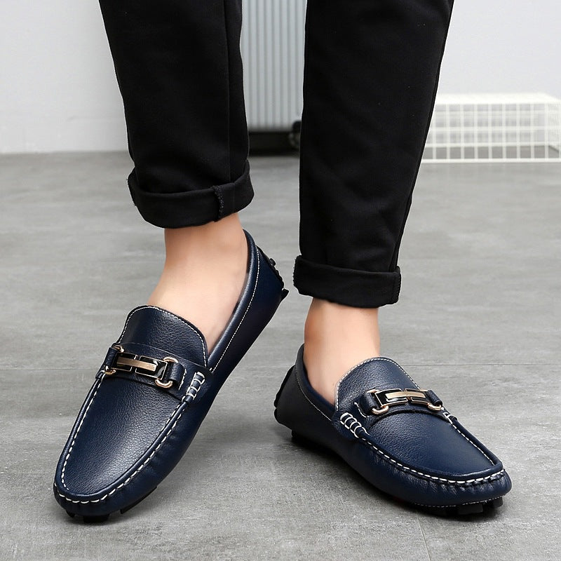 Men's Slip-On Leather Loafer Autumn Shoes
