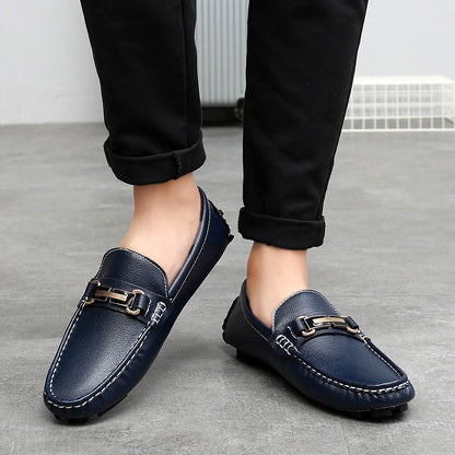 Men's Slip-On Leather Loafer Autumn Shoes