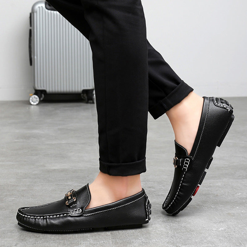 Men's Slip-On Leather Loafer Autumn Shoes
