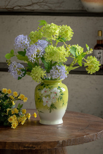 White jasmine vase detail