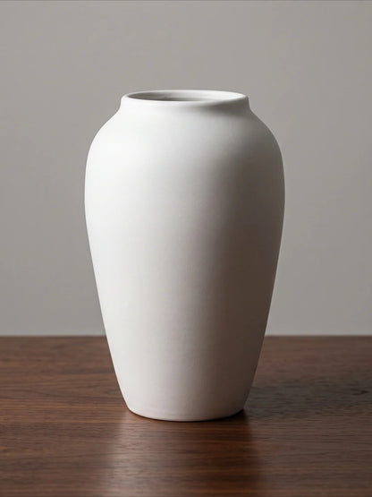 White sculptural vase detail