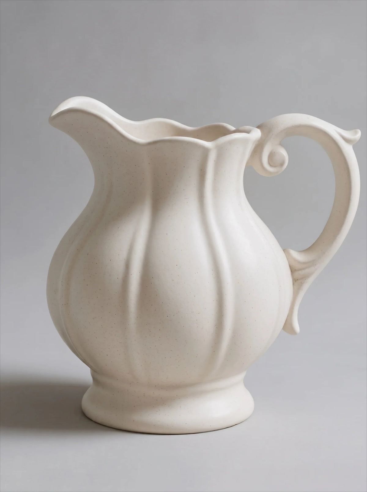 Speckled creamy white ceramic vase