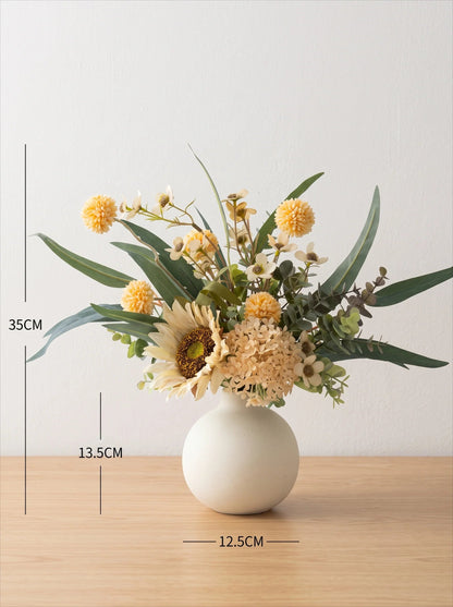 Creamy rustic arrangement in a room