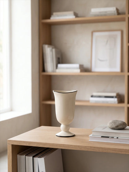 Parisian footed vase styled