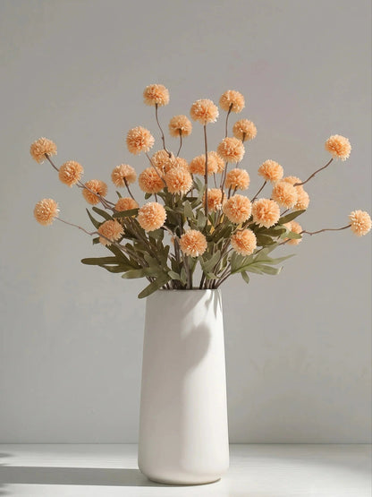 Golden hour pom-pom artificial floral arrangement