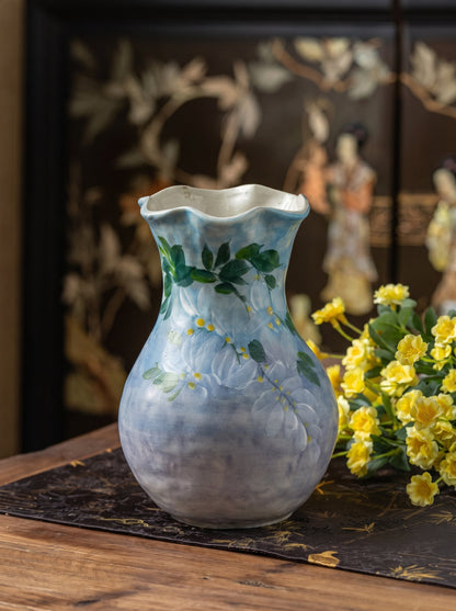 Wisteria vase close-up