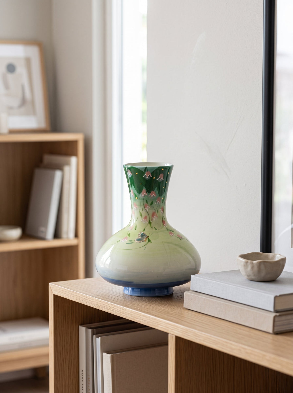 Lily of the valley vase detail