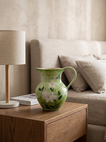 Lily butterfly vase with flowers