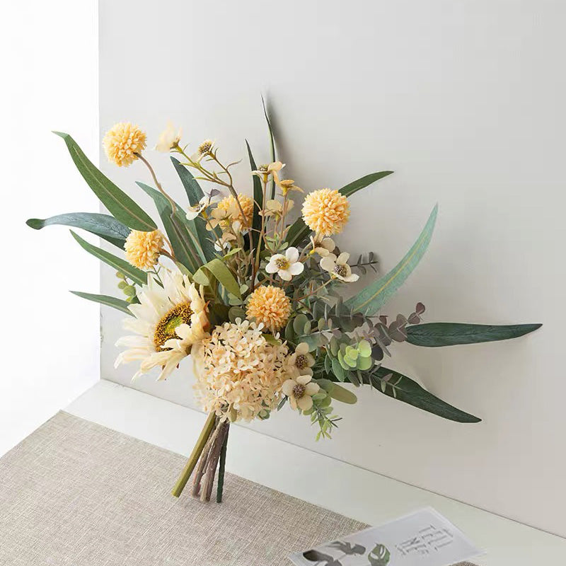 Creamy rustic arrangement styled