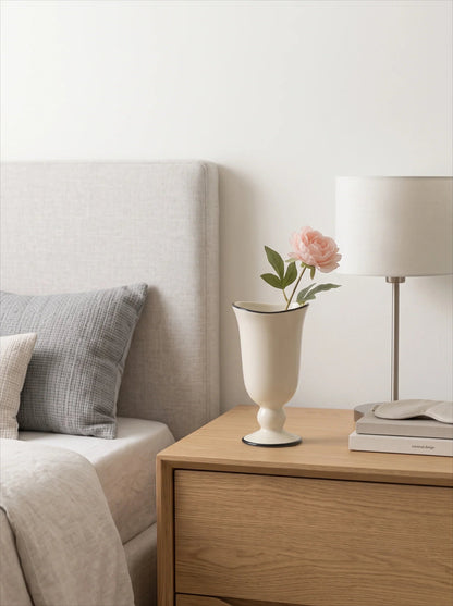 Parisian footed vase side view