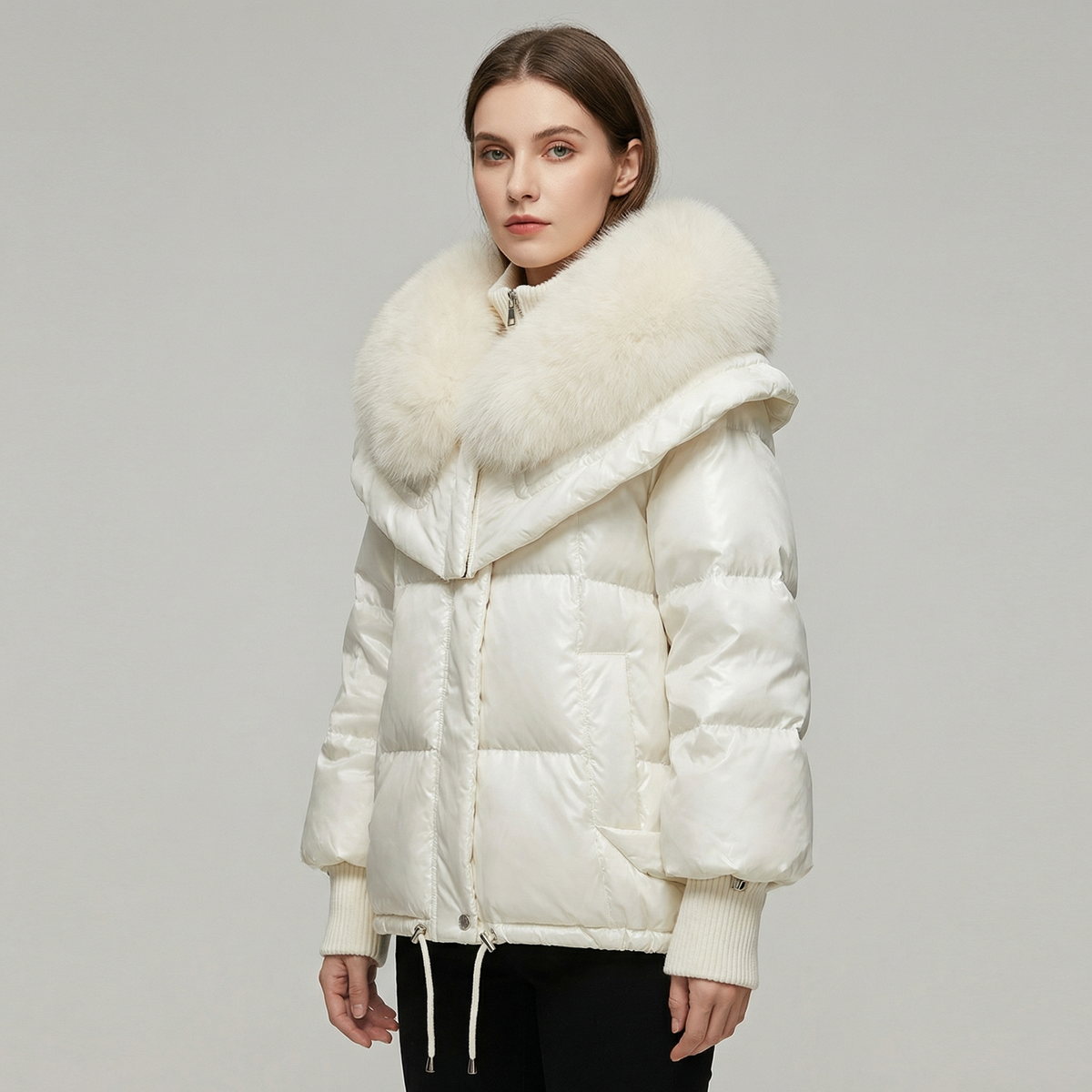 Women's Fur Collar Warm Puffer Winter Coat