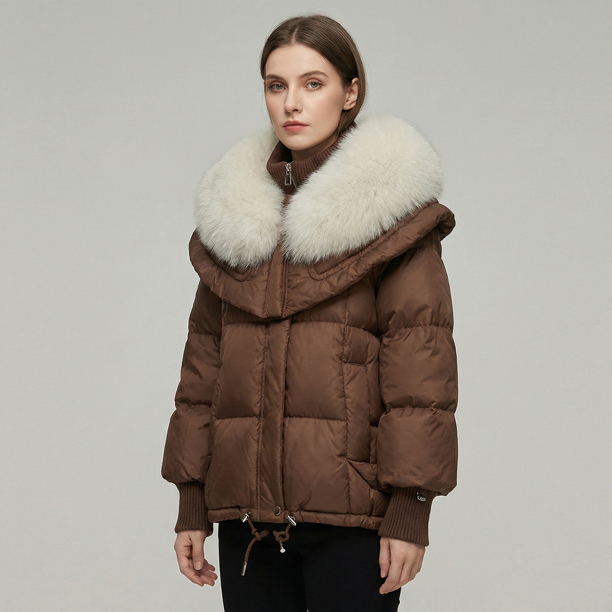 Women's Fur Collar Warm Puffer Winter Coat