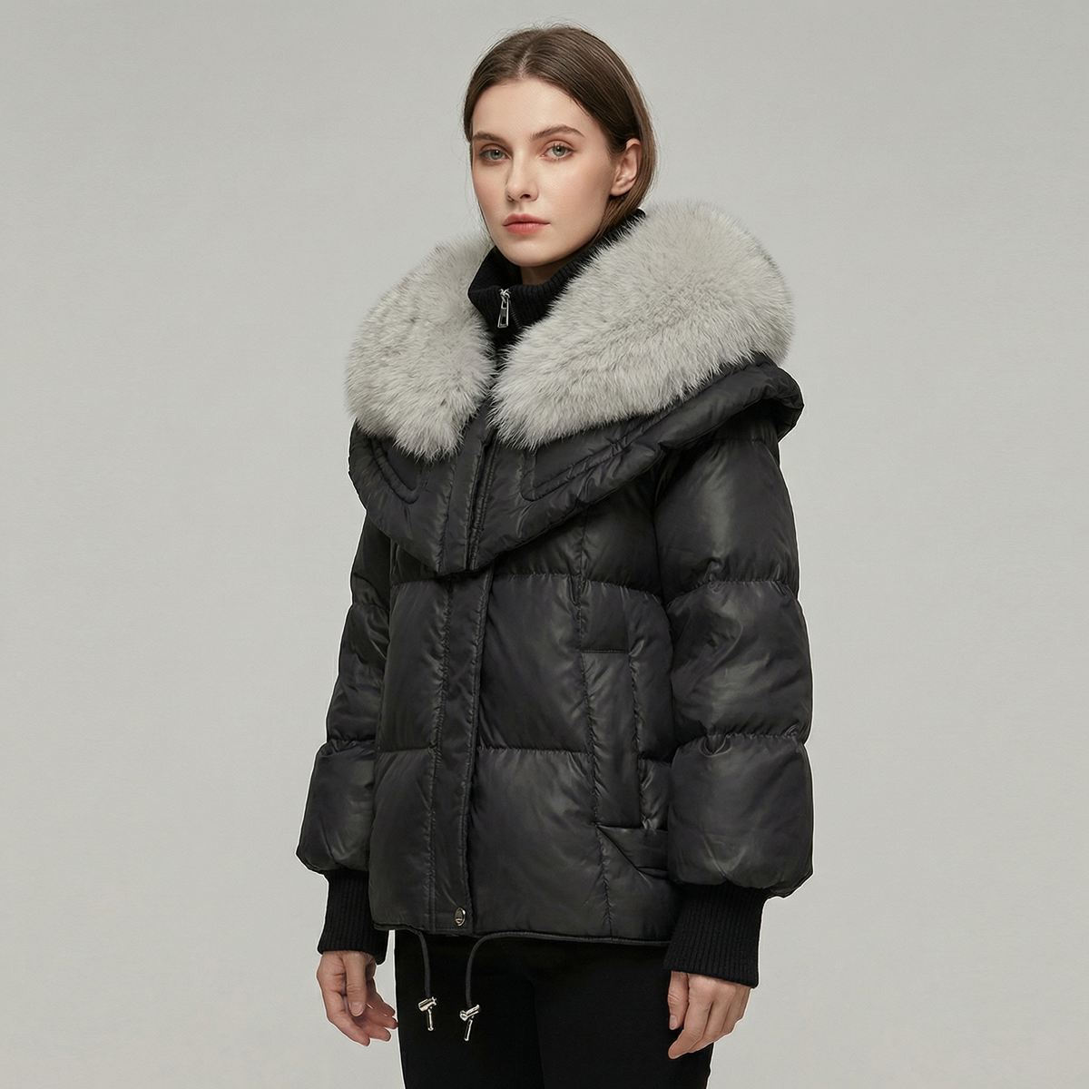 Women's Fur Collar Warm Puffer Winter Coat