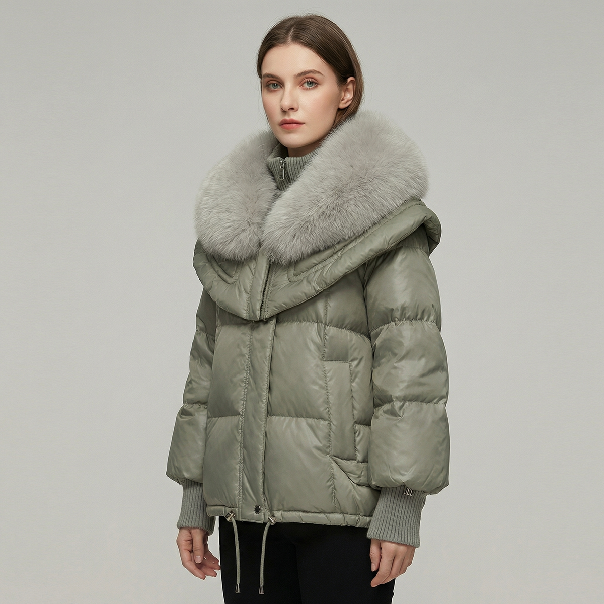 Women's Fur Collar Warm Puffer Winter Coat