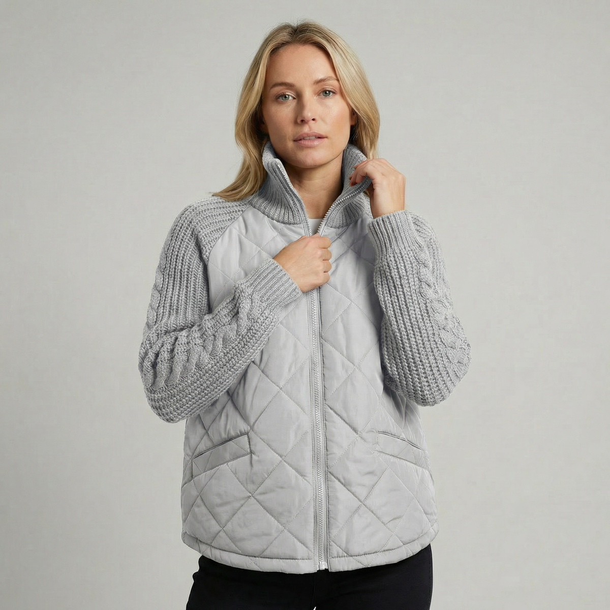 Women's Stand Collar Cotton Quilted Padded Winter Coat
