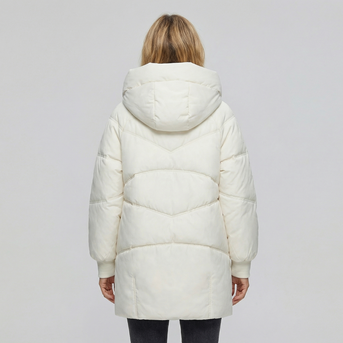 Women's Thick Cotton Mid-Length Puffer Winter Coat
