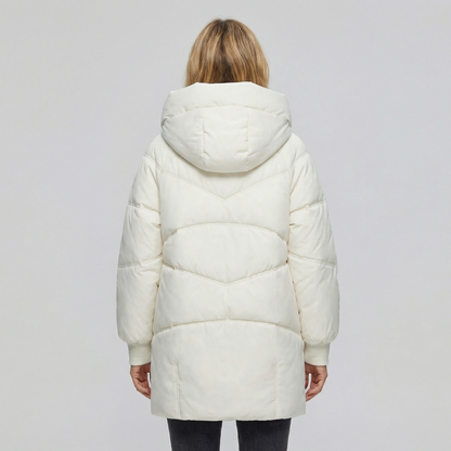 Women's Thick Cotton Mid-Length Puffer Winter Coat