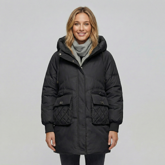 Women's Thick Cotton Mid-Length Puffer Winter Coat