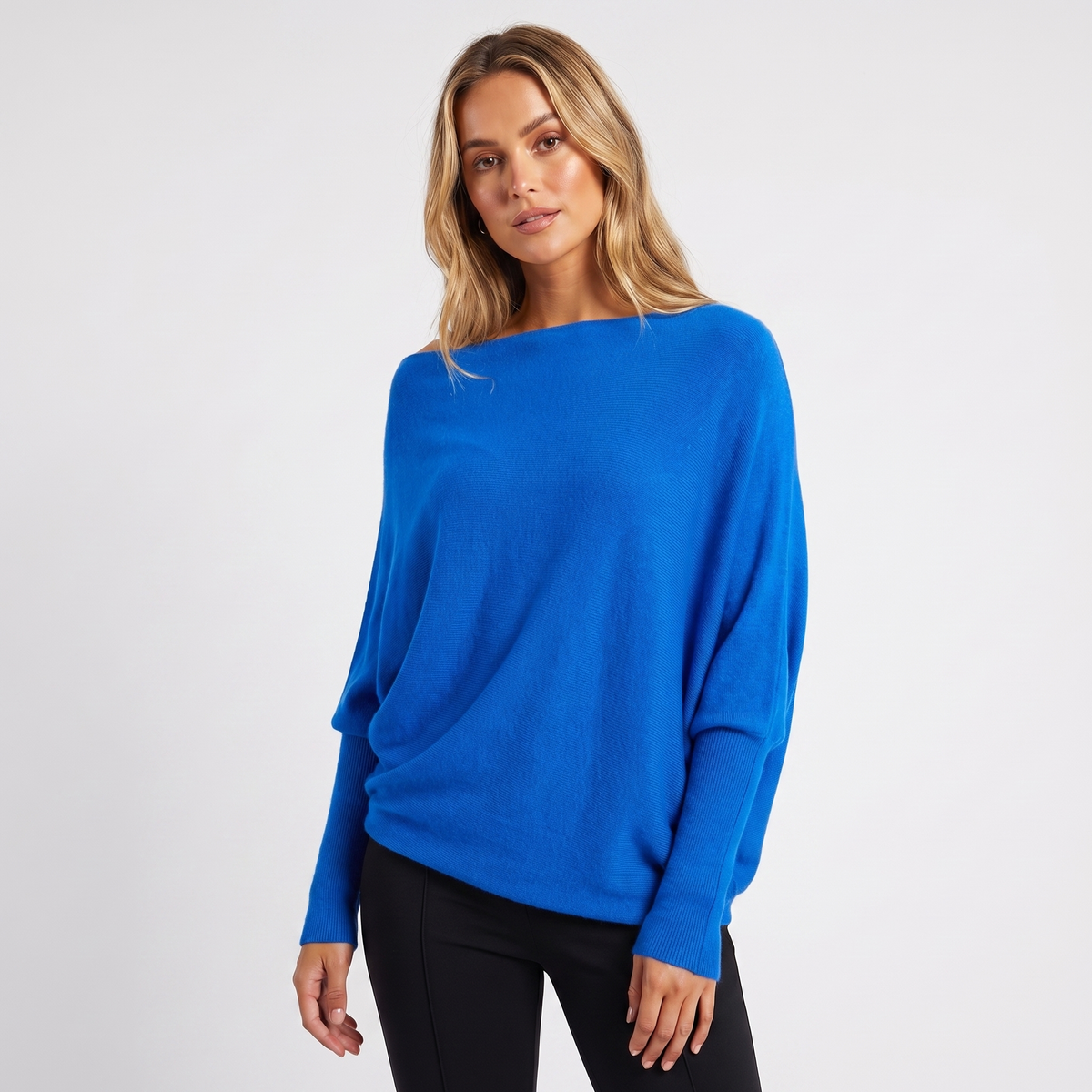 Women's Oversized Batwing Knit Pullover Winter Sweater
