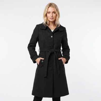 Women's Classic Belted Trench Coat