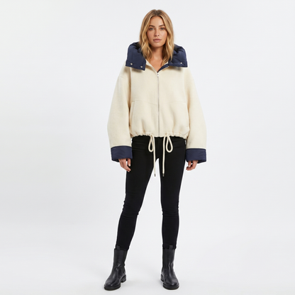 Women's Oversized Long-Sleeve Winter Coat