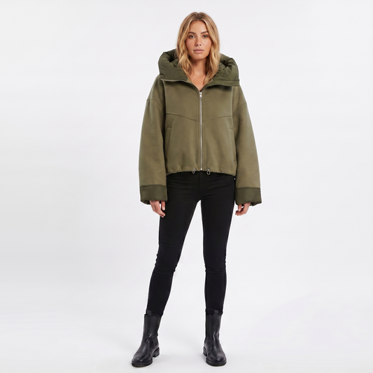 Women's Oversized Long-Sleeve Winter Coat