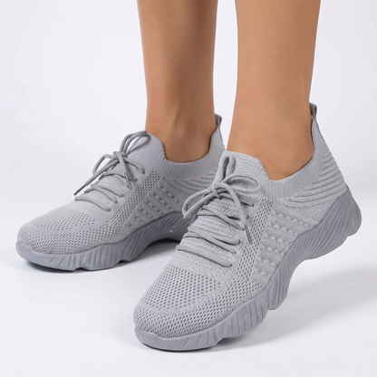 Women's Orthopaedic Knit Sock Sneakers Lace-Up Lightweight Breathable Shoes