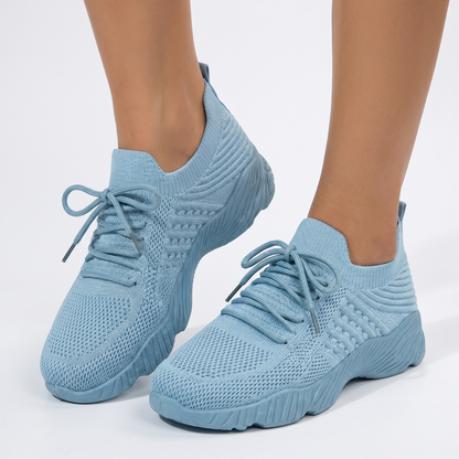 Women's Orthopaedic Knit Sock Sneakers Lace-Up Lightweight Breathable Shoes