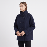 Seven-Button Short Coat – Dark Blue