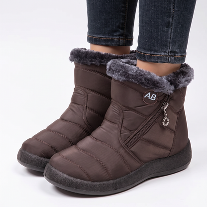 Women's Waterproof Winter Fleece Lined Ankle Snow Boots