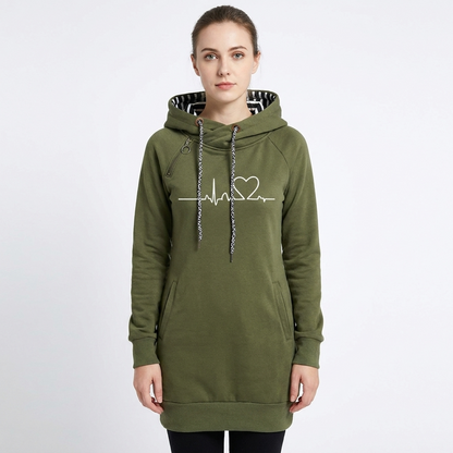 Women's Hoodie Dress Graphic Print Drawstring Fitted Sweatshirt