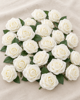 Ivory Roses Set of 25