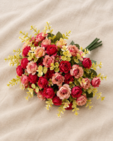 Red Dusty Pink Rose Bouquet