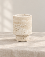 Cream Footed Vase