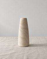 Natural Wood Tapered Vase