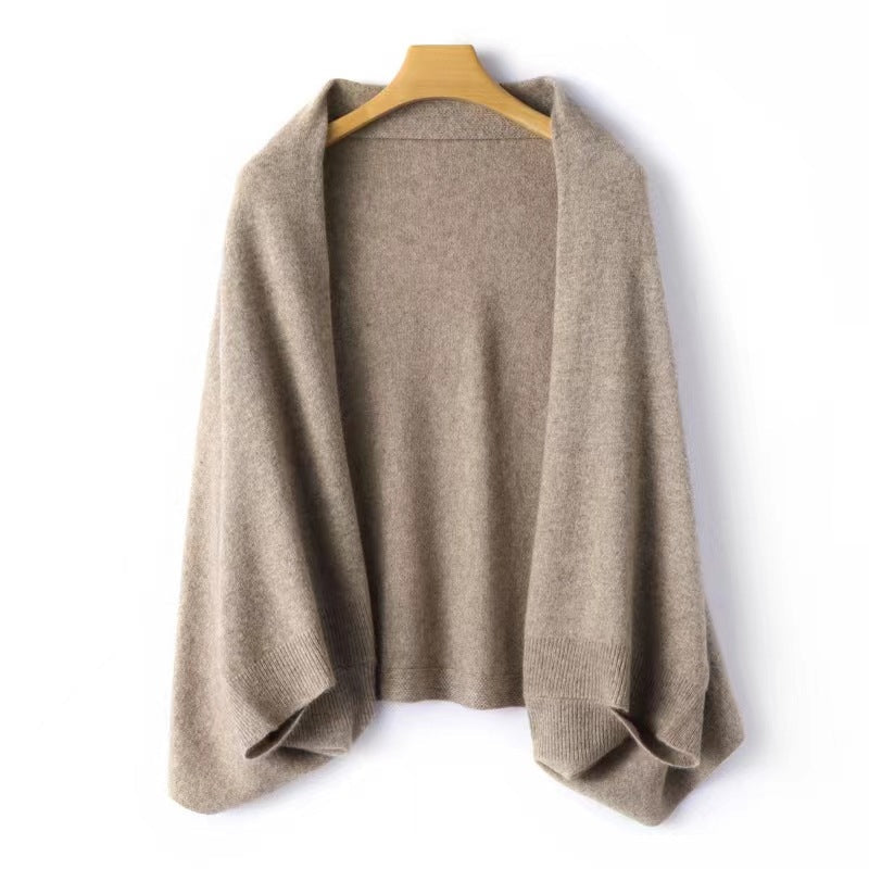 Women's Knitted Winter Cardigan Wool Shawl