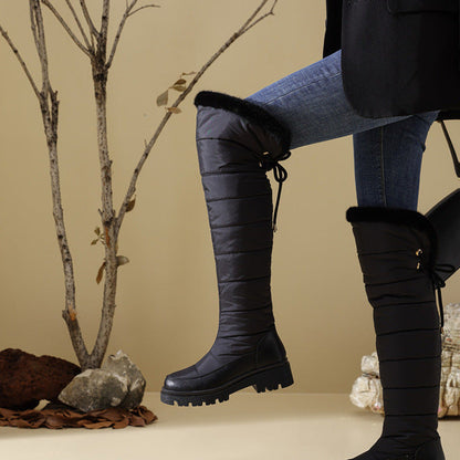 Women's Waterproof High Barrel Knee-High Snow Winter Boots